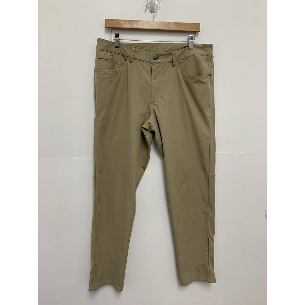 Lululemon ABC Pant Slim Warpstreme Beige Mens 34 LM5583S